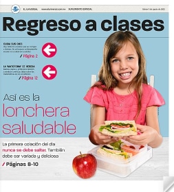 Regreso a clases Así es la lonchera saludable